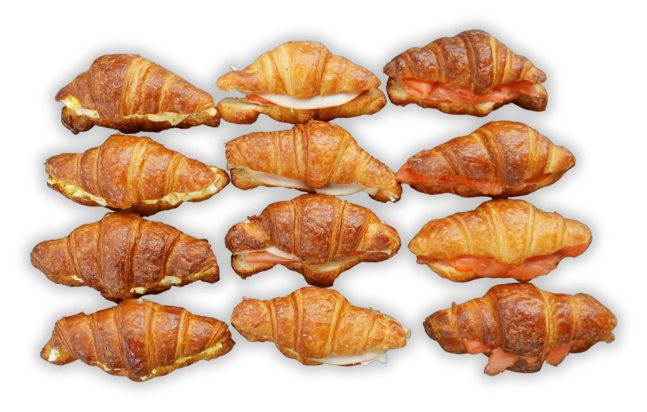 Mini croissants salés
