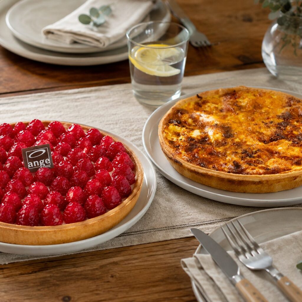 1 quiche + 1 tarte = 30$